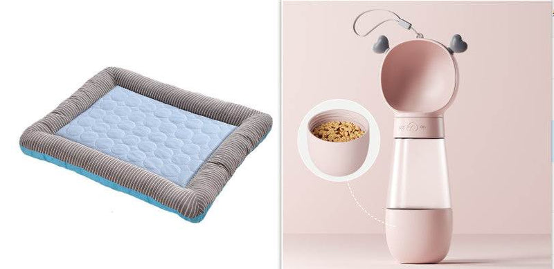 PetHaven.comCool Mat Blanket Ice Silk for PetsCool Mat Blanket Ice Silk for PetsOverview：Keep your furry friends comfortable during hot summer days with the Cool Mat Blanket Ice Silk for Pets. Made with breathable ice silk fabric, this mat ensurDog/Cat house