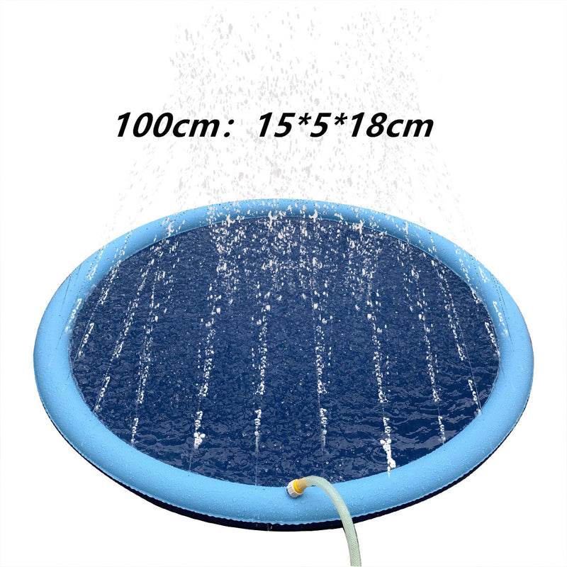 PetHaven.comPet Dog Pool Summer Outdoor Water Toys Fun Backyard Fountain Play MatNon-Slip Splash Pad For Kids And Pet Dog Pool Summer Outdoor Water ToyOverview:


 1. The product is easy to use, environmentally friendly, portable, and can be used repeatedly.
 
 2. The material use reaches the European Union EN71 st0