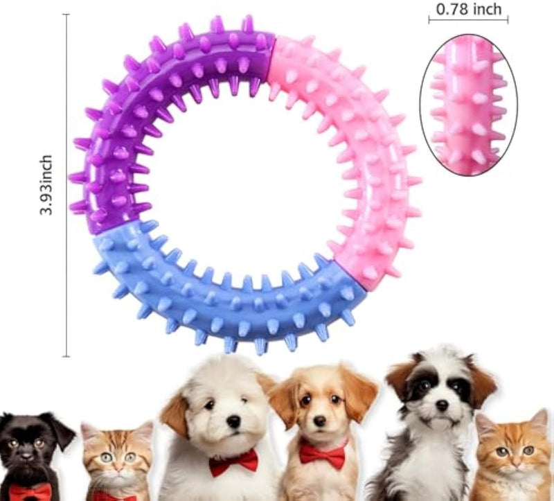 PetHaven.comDog Chew Toys Ring Dog Teething Toys Rubber Puppy Teething Toys Pet ToysDog Chew Toys Ring Dog Teething Toys Rubber Puppy Teething Toys Pet ToPuppy's gums won't hurt when using the teething pet dog toys,won't hurt your puppy's little teeth.
Interactive Dog Toys for Small and Medium Dogs: This fun dog chew 4