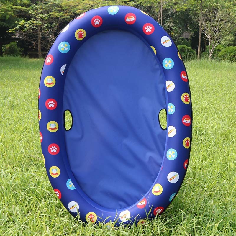 PetHaven.comDog Swimming Pool Inflatable Hammock Pets Pool Floating Bed Spring Summer Swimming RingDog Swimming Pool Inflatable Hammock Pets Pool Floating Bed Spring SumFeatures:
 


 1、Ideal for dogs: This puppy pool floats for dogs and other pets to move in the water and can support weights up to 40kg.
 
 2、Safety design: the inne0