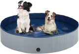 PetHaven.comFoldable Pet Pool Swimming Pool Paddling Pool ThickenedFoldable Pet Pool Swimming Pool Paddling Pool Thickened Non-slip DensiProduct information:
 
 Color: gray/blue
 
 Material: PVC
 
 Specification: 120cm,160cm


Packing list: 

Pet pool*1pc+Zipper bag*1pc


Product Image:0