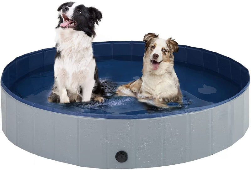 PetHaven.comFoldable Pet Pool Swimming Pool Paddling Pool ThickenedFoldable Pet Pool Swimming Pool Paddling Pool Thickened Non-slip DensiProduct information:
 
 Color: gray/blue
 
 Material: PVC
 
 Specification: 120cm,160cm


Packing list: 

Pet pool*1pc+Zipper bag*1pc


Product Image:0