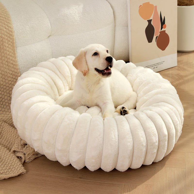 PetHaven.compet kennels long plush round cat nest winter warm dog bedsPet Kennels Long Plush Round Cat Nest Winter Warm Dog Beds Kennel SupeGive your pets the ultimate comfort with our pet kennels long plush round cat nest winter warm dog beds. Designed with ultra-soft plush material, this cozy nest is pbed
