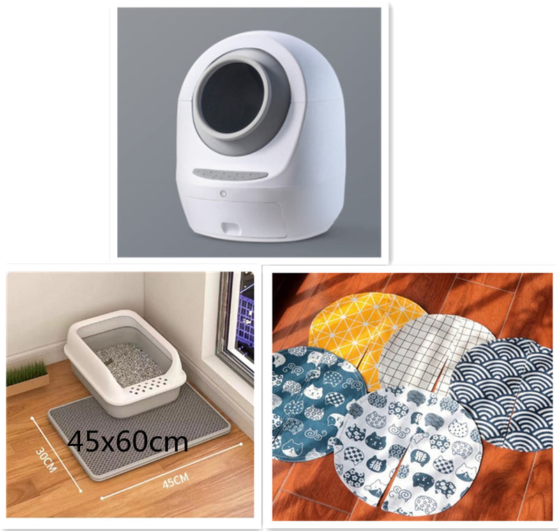 PetHaven.comElectric Fully Enclosed Smart Cat Litter BoxElectric Fully Enclosed Smart Cat Litter BoxProduct information :
 
 
 Category: cat litter box
 
 Material: plastic
 
 Specifications: new upgraded version of gray (wifi models), two new upgraded versions of Litter box