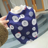 PetHaven.comWinter Pet Knitting Sweater BomeiAutumn And Winter Pet Knitting Sweater BomeiProduct information:
 
 
 Material: knitted
 
 Color: blue (excluding small bags), black squares, pink squares, blue dots, gray dots, red dots, rice double pockets, 0