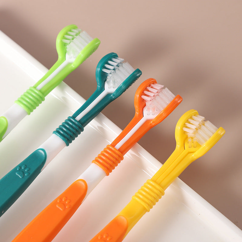 PetHaven.comPet Toothbrush Oral Cleaning ProductsPet Toothbrush Oral Cleaning ProductsProduct information:
 
 Color: orange, dark green, yellow, green, black Yellow, Blue Pink
 
 Material: plastic nylon
 
 Applicable object: general
 
 Specification: pet care