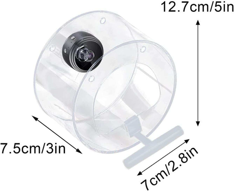 PetHaven.comPet Smart Feeder Outdoor Real-time MonitoringPet Smart Feeder Outdoor Real-time Monitoring With HD CameraProduct information:
 
 Color: transparent
 
 Specifications: round, triangle, house type
 
 Applicable object: Birds
 
 Packing List: white box packaging
 
 Categor0