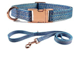 PetHaven.comFaux Linen Metal Buckle Collar Dog LeashFaux Linen Metal Buckle Collar Dog LeashProduct information:
"Upgrade your pet's walking experience with the Faux Linen Metal Buckle Collar Dog Leash. Designed for durability and style, this leash combines7