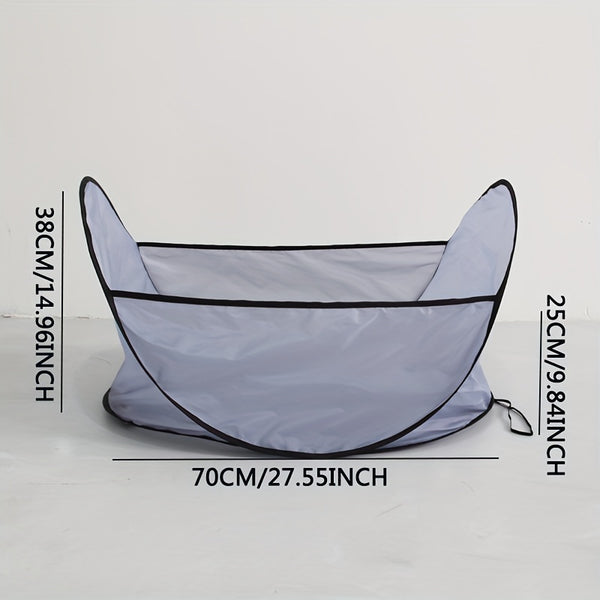 PetHaven.comCat Hair Catcher Tent - Waterproof Adjustable Neat Barbering CapeEasy Dog And Cat Hair Catcher Tent - Waterproof Adjustable Neat BarberMaterial
 : Made from durable polyester, ensuring both strength and ease of cleaning.
 
 
 
 
 Size
 : The bib features a bottom length of 70cm, a width of 45cm, andpet handling