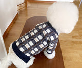 PetHaven.comWinter Pet Knitting Sweater BomeiAutumn And Winter Pet Knitting Sweater BomeiProduct information:
 
 
 Material: knitted
 
 Color: blue (excluding small bags), black squares, pink squares, blue dots, gray dots, red dots, rice double pockets, 0