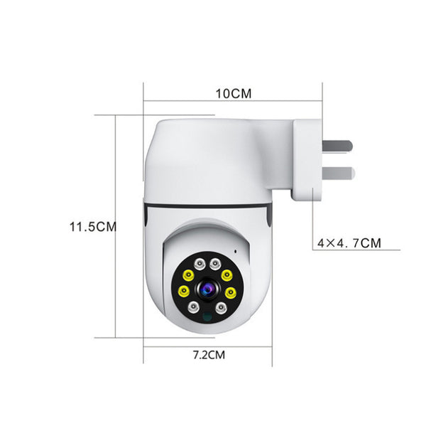PetHaven.comWireless Camera Head Surveillance CameraPlug-in Wireless Camera Head Surveillance CameraProduct information:
 


 Network Protocol:802.11b/g/n wireless protocol
 
 Graphics sensor: CMOS
 
 Audio input: Built-in noise-canceling microphone
 
 Operating syaccessories