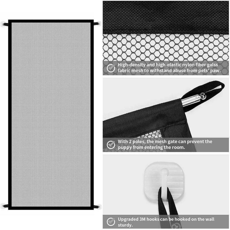 PetHaven.comPets Dog Cat Baby Safety Gate Mesh FencePets Dog Cat Baby Safety Gate Mesh Fence Magic Portable Guard Net StaiThe Pets Dog Cat Baby Safety Gate Mesh Fence is the perfect solution for keeping your furry friends and little ones safe and secure. Designed with durability and conaccessories