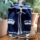 PetHaven.comWinter Pet Knitting Sweater BomeiAutumn And Winter Pet Knitting Sweater BomeiProduct information:
 
 
 Material: knitted
 
 Color: blue (excluding small bags), black squares, pink squares, blue dots, gray dots, red dots, rice double pockets, 0