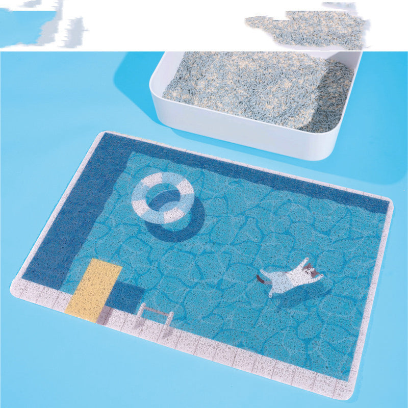 PetHaven.comCat Rubbing Swimming Pool Sand BasinCat Rubbing Swimming Pool Sand BasinProduct information :
 
 Applicable object: cat

Material: pvc wire loop

 


 
 Size Information:

Size: about 400mm × 600mm

 


 
 Packing list:
 
 Foot pad*10