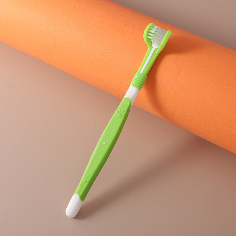 PetHaven.comPet Toothbrush Oral Cleaning ProductsPet Toothbrush Oral Cleaning ProductsProduct information:
 
 Color: orange, dark green, yellow, green, black Yellow, Blue Pink
 
 Material: plastic nylon
 
 Applicable object: general
 
 Specification: pet care