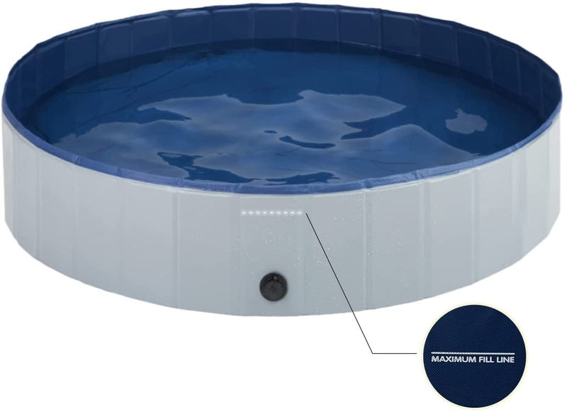 PetHaven.comFoldable Pet Pool Swimming Pool Paddling Pool ThickenedFoldable Pet Pool Swimming Pool Paddling Pool Thickened Non-slip DensiProduct information:
 
 Color: gray/blue
 
 Material: PVC
 
 Specification: 120cm,160cm


Packing list: 

Pet pool*1pc+Zipper bag*1pc


Product Image:0