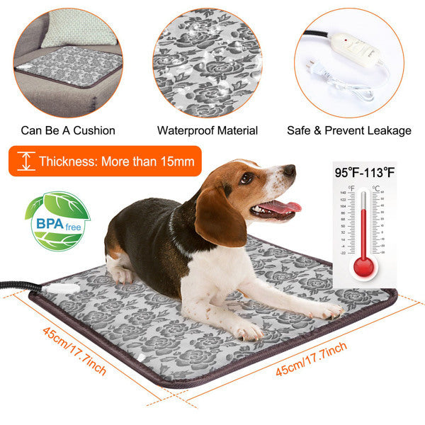 PetHaven.comPet Heating Pad Waterproof Adjustable Warm BlanketPet Heating Pad, Waterproof Adjustable Warm Blanket, With Anti Bite StIn winter, many dogs and cats feel as cold as their owners. Coldness can lead to illness and difficulty in sleeping. In order to keep your dog warm and healthy in wiaccessories