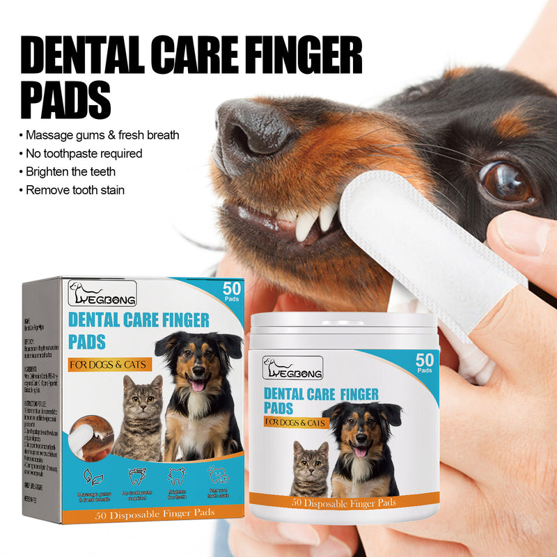 PetHaven.comDog Cat Teeth Cleaning Finger Stall Pet Teeth CleaningDog Cat Teeth Cleaning Finger Stall Pet Teeth CleaningProduct information:
 
 Efficacy: Pet Oral cleaning
 
 Specification: 50pads
 
 Ingredients: Water, cetyltrimethyl ammonium chloride, PEG-40 hydrogenated castor oil,pet care