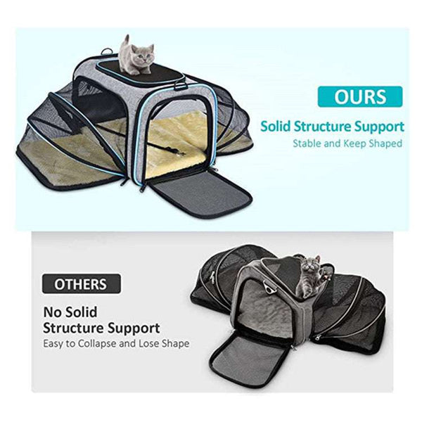 PetHaven.comCat Pet Approved Carrier Expandable Foldable for Easy TravelCat Pet Approved Carrier Expandable Foldable for Easy TravelCat Pet Approved Carrier Expandable Foldable for Easy Travel
Looking for the perfect solution to travel with your feline friend? The Cat Pet Approved Carrier Expandaaccessories