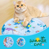 PetHaven.comSummer Cooling Pet Water Bed Cushion Ice Pad Dog Sleeping Square MatSummer Cooling Pet Water Bed Cushion Ice Pad Dog Sleeping Square Mat FOverview:


 The enhanced thickness ensures water playmat durability and long-lasting use.
 
 This water playmat features a fish design that captures the attention o0