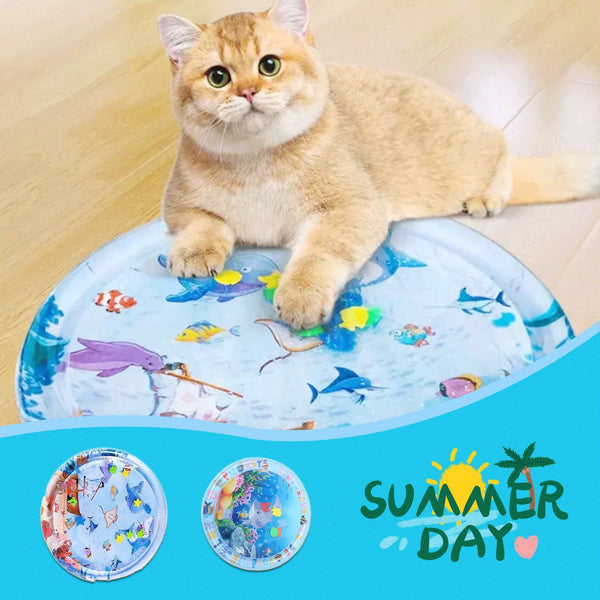 PetHaven.comSummer Cooling Pet Water Bed Cushion Ice Pad Dog Sleeping Square MatSummer Cooling Pet Water Bed Cushion Ice Pad Dog Sleeping Square Mat FOverview:


 The enhanced thickness ensures water playmat durability and long-lasting use.
 
 This water playmat features a fish design that captures the attention o0