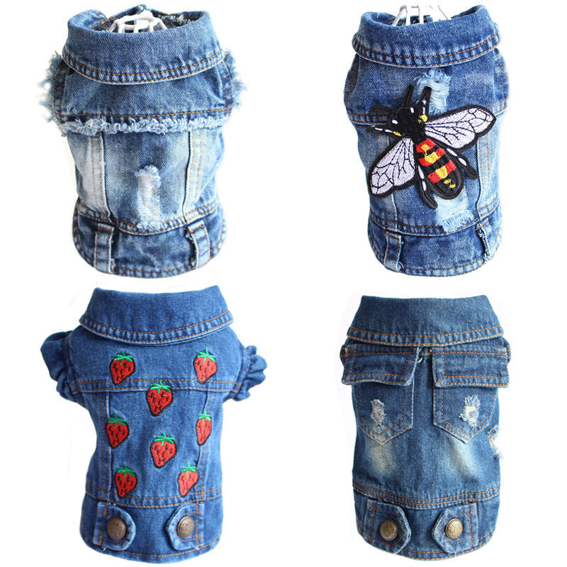 PetHaven.comDesigner Dog ClothesDesigner Dog Clothes Small Dog Denim Jacket Coat Cat Costume Puppy JeaOverview:
Give your furry friend the ultimate style upgrade with our collection of Designer Dog Clothes. Tailored for comfort and elegance, these outfits make your pclothes