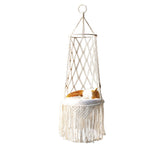 PetHaven.comMacramé Hanging Pet Bed Cat HammockMacramé Hanging Pet Bed Cat HammockMacramé Hanging Pet Bed Cat HammockGive your furry friend the comfort they deserve with this elegant Macramé Hanging Pet Bed Cat Hammock. Handcrafted with durable coaccessories