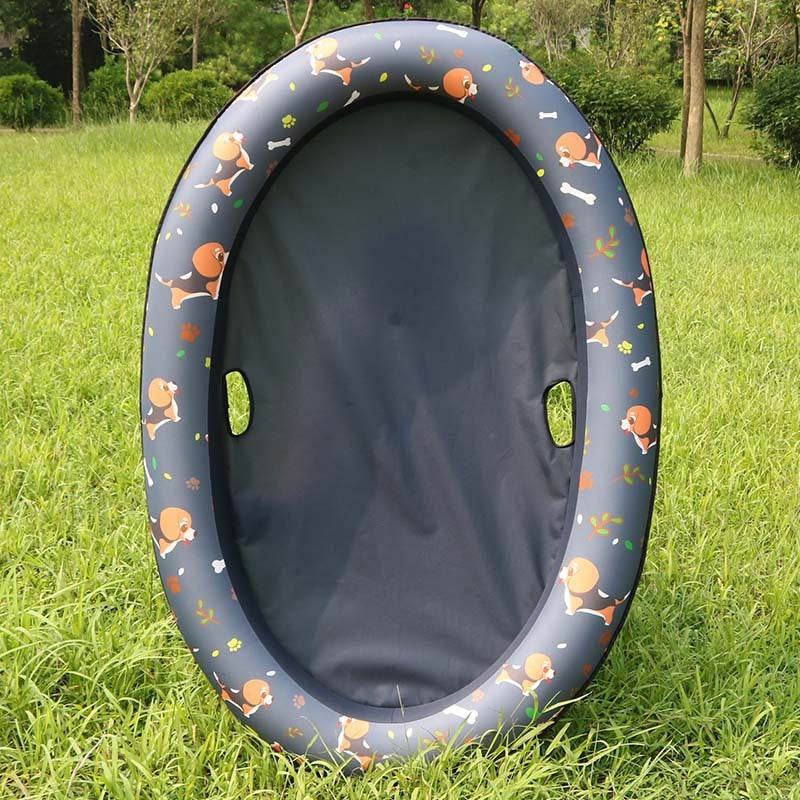 PetHaven.comDog Swimming Pool Inflatable Hammock Pets Pool Floating Bed Spring Summer Swimming RingDog Swimming Pool Inflatable Hammock Pets Pool Floating Bed Spring SumFeatures:
 


 1、Ideal for dogs: This puppy pool floats for dogs and other pets to move in the water and can support weights up to 40kg.
 
 2、Safety design: the inne0