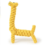 PetHaven.comSmall Dogs Cleaning Teeth Puppy Dog Rope Knot Ball Toy Playing Animals Dogs Toys PetsGiraffe Bite Resistant Pet Dog Chew Toys For Small Dogs Cleaning Teeth4