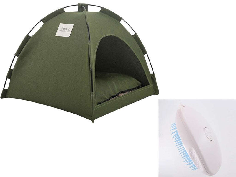 PetHaven.comCat TentCat Tent Cooling Mat  Dog House Pet Sofa Camping Dog Bed With Cushion Overview: 


Our Cat Tent provides the perfect retreat for your cat to relax and unwind. Designed with comfort in mind, this Cat Tent offers a safe, enclosed space faccessories