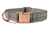 PetHaven.comFaux Linen Metal Buckle Collar Dog LeashFaux Linen Metal Buckle Collar Dog LeashProduct information:
"Upgrade your pet's walking experience with the Faux Linen Metal Buckle Collar Dog Leash. Designed for durability and style, this leash combines7
