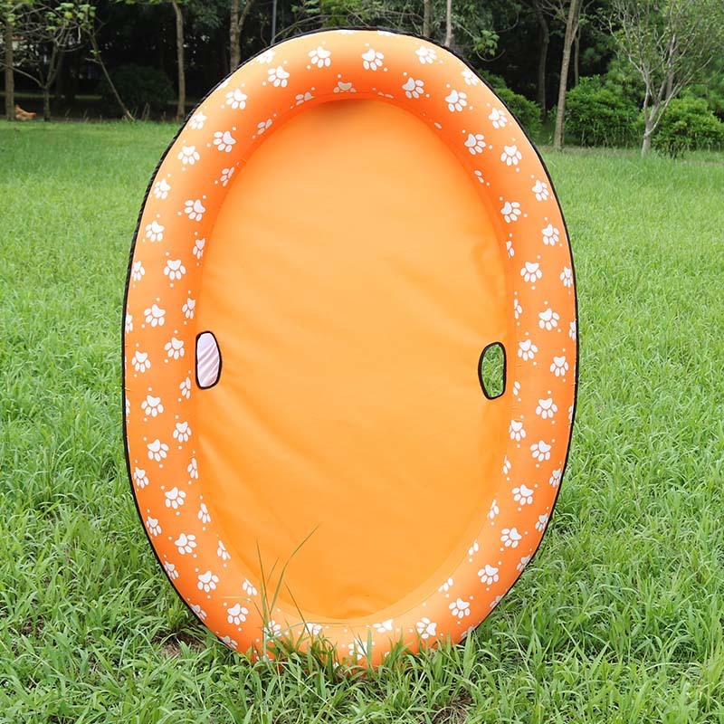 PetHaven.comDog Swimming Pool Inflatable Hammock Pets Pool Floating Bed Spring Summer Swimming RingDog Swimming Pool Inflatable Hammock Pets Pool Floating Bed Spring SumFeatures:
 


 1、Ideal for dogs: This puppy pool floats for dogs and other pets to move in the water and can support weights up to 40kg.
 
 2、Safety design: the inne0